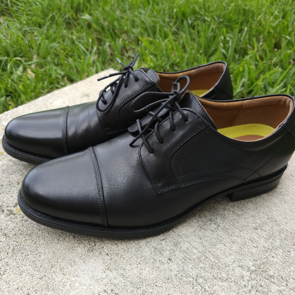 Florsheim Midtown Oxford Classic Black Men's Dress Shoes Size 11 D